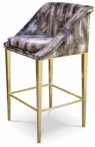 KOKET Табурет из мягкой ткани с подставкой для ног Geisha