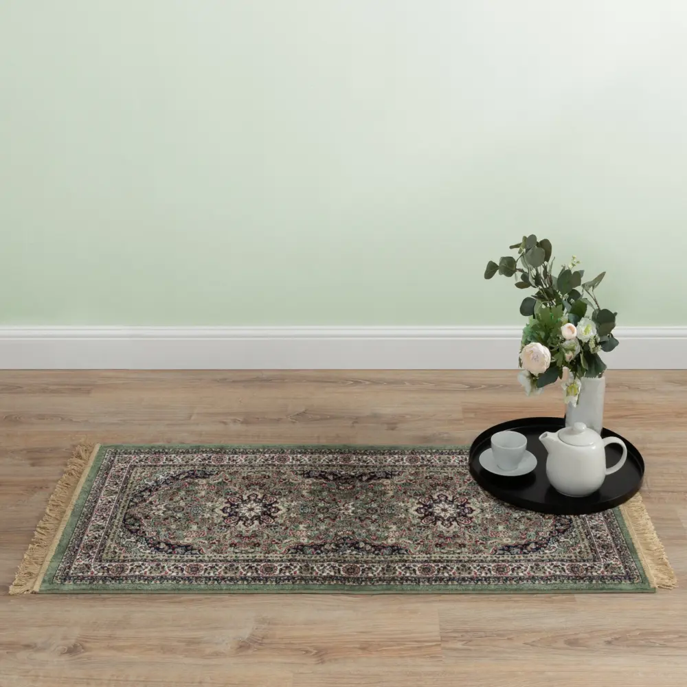 Ковер вискоза Isphahan 77801 Green 80x150 см цвет зеленый 83271477 STLM-2067566 Santreyd  - Вид №5