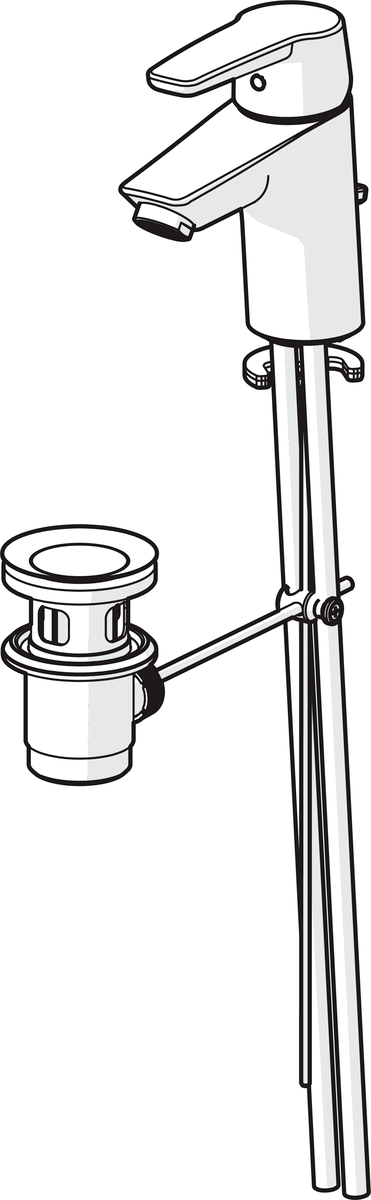 Oras 3904 Смеситель для умывальника 3904 Saga Хром  - Вид №2