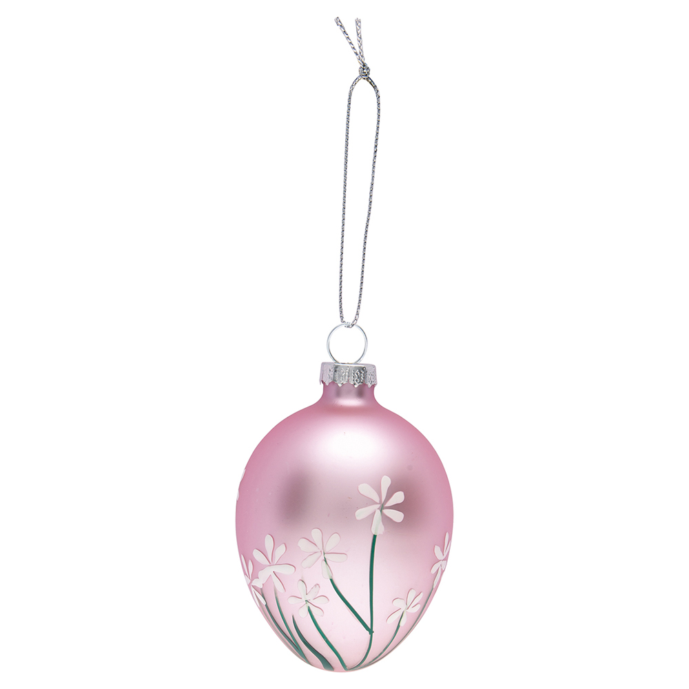GLAEGGHFLW1912 Подвесное Декоративное Яйцо Flower Pale Pink Greengate SS2020 