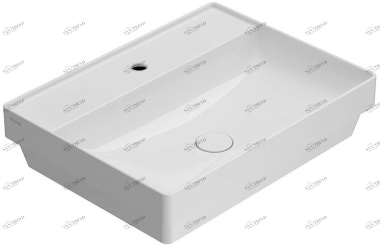 B6r62.bi / b6r61.bi Накладная раковина на столешницу  овальная Ceramica Globo T-EDGE