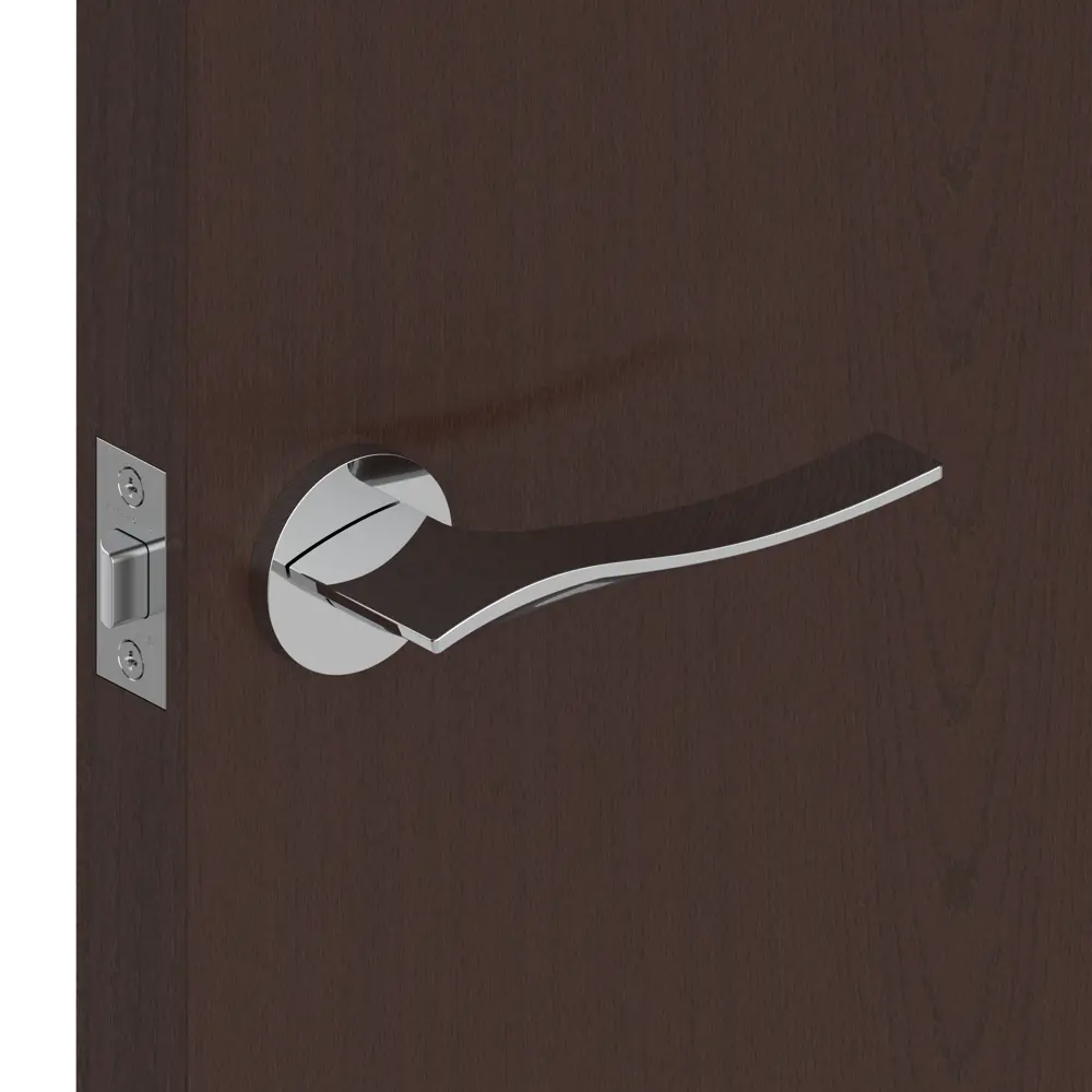 Ручка дверная Armadillo Aqua URS без запирания ЦАМ гальваническое покрытие цвет хром STLM-2153661 - Вид №5