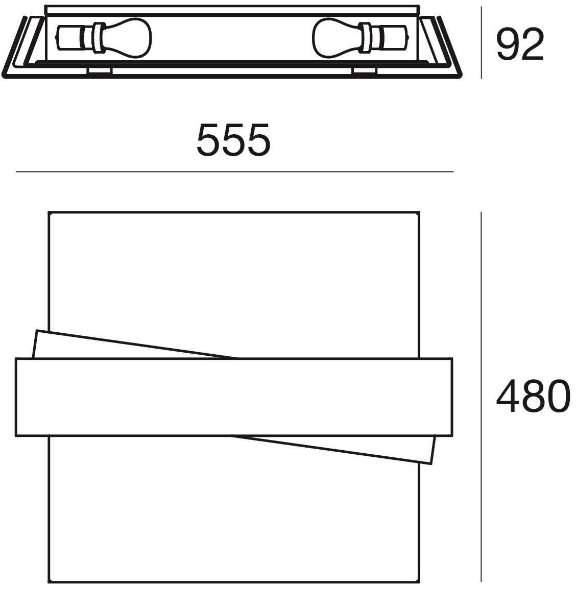 Linea Light Group Стеклянный светодиодный потолочный светильник Zig zag sun-id-1403855 - Вид №1