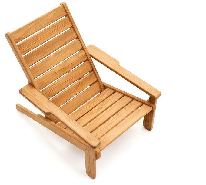 Varaschin Шезлонг из тика с подлокотниками Bali 2384 - Вид №3