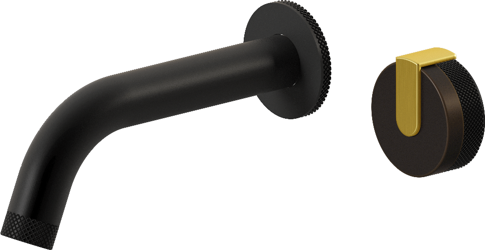 E-11535-R1OB-L1BB-MBK Настенный прогрессивный смеситель скрытого монтажа для раковины GRAFF MOD+