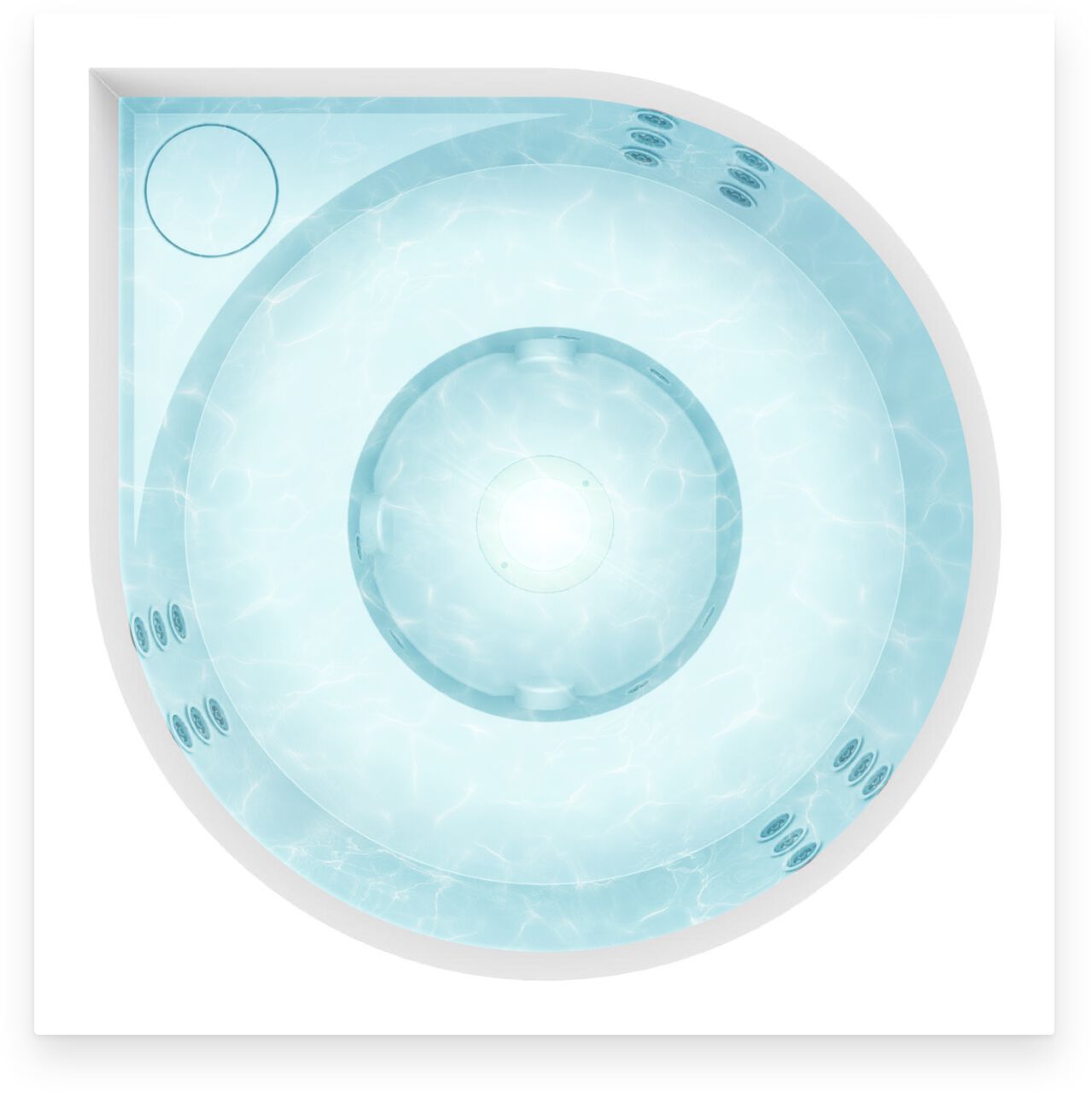 Открытый джакузи акриловые мини-бассейн Drop VUOLLE COMPACT ARCH-00047775 - Вид №7