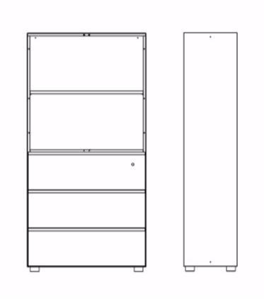 Dieffebi Комбинированный офисный шкаф Primo 6prc000 - Вид №15