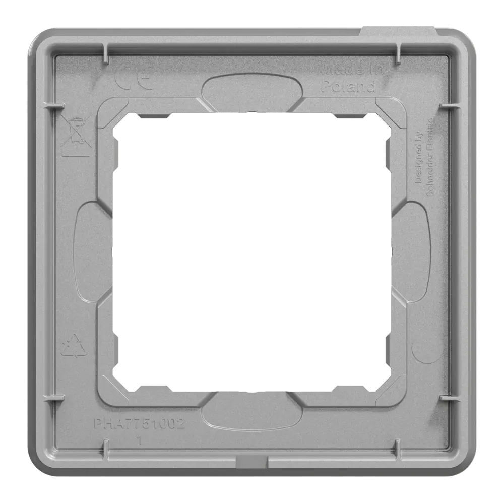 Рамка для розеток и выключателей Systeme Electric Sedna Design 1 пост, цвет белое стекло STLM-2148866 - Вид №2
