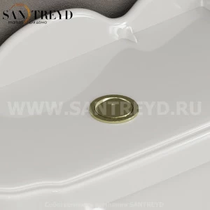 VA074 Сливной механизм для унитаза 40 см Золотистый Globo Paestum Италия