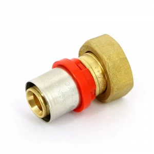 Муфта пресс-В с накидной гайкой плоская прокладка TIEMME 20x1/2