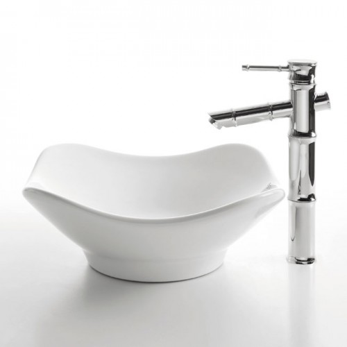 KCV-135 Накладная раковина на столешницу  прямоугольная Krausru  - Вид №2