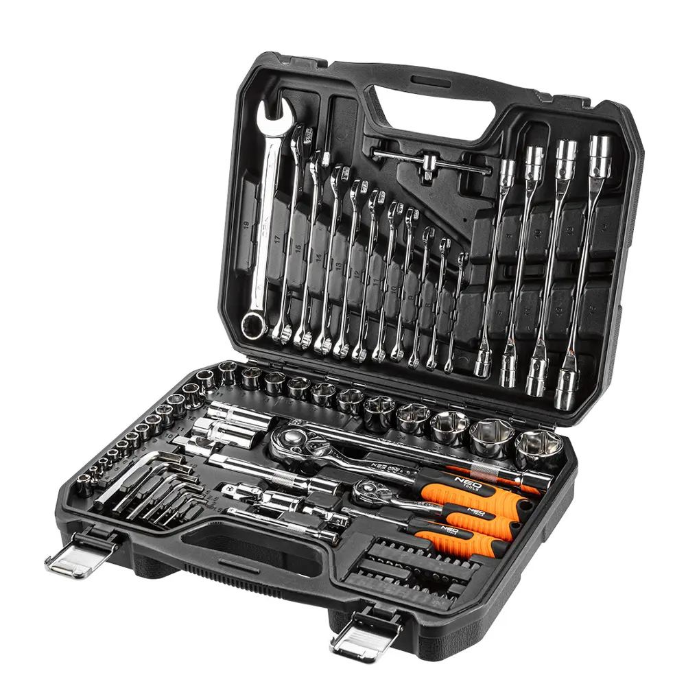 Набор инструментов и торцевых головок Neo, 77 предметов Neò STLM-2201269