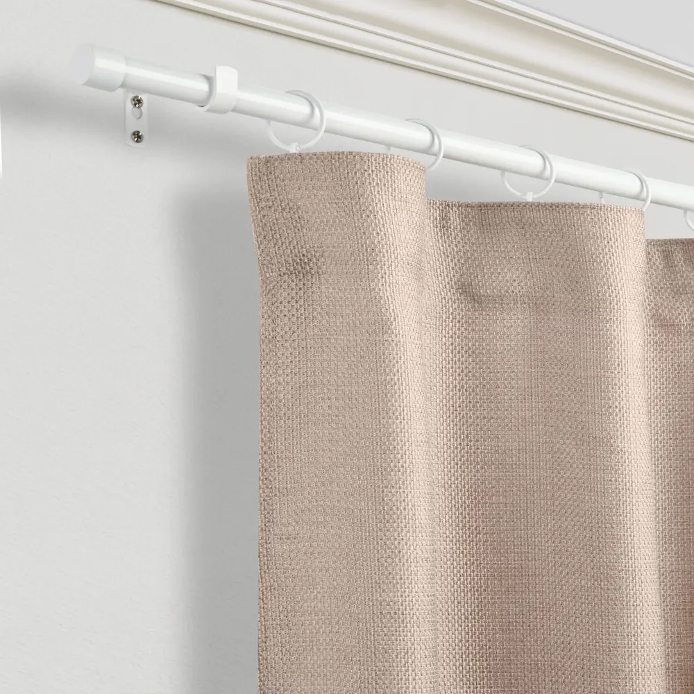 Карниз однорядный раздвижной d19/16 мм заглушка 160-320 см цвет белый ORBIS STLM-2177195 - Вид №4