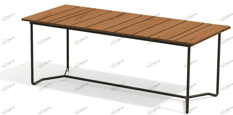 Skargaarden Прямоугольный садовый стол из тика Grinda sun-id-1406894