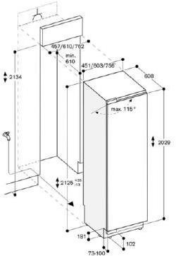 Gaggenau Морозильник из нержавеющей стали класса a ++ Serie 400 Rf471304 - Вид №4