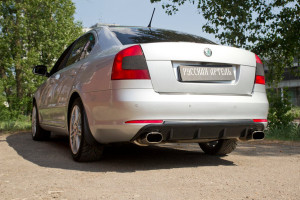 18254323 Диффузор на задний бампер для Skoda Octavia 2008-2013 DSO-026000 Русская Артель