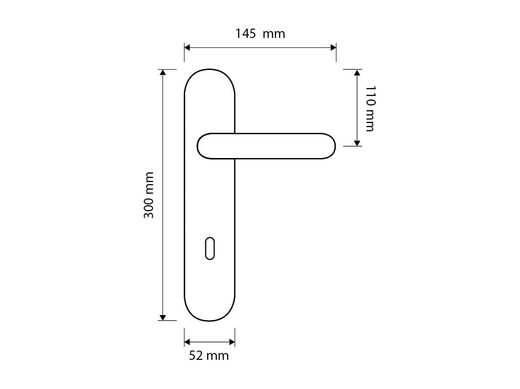 Классический стиль латунная ручка на пластине LINEA CALI' фарфоровая Нимфа ARCH-00038591 - Вид №2