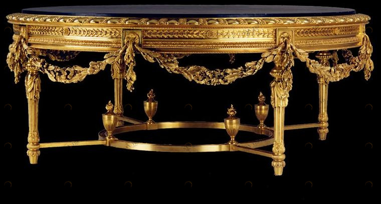 Tisserant Круглый журнальный столик из бронзы в классическом стиле sun-id-1413277