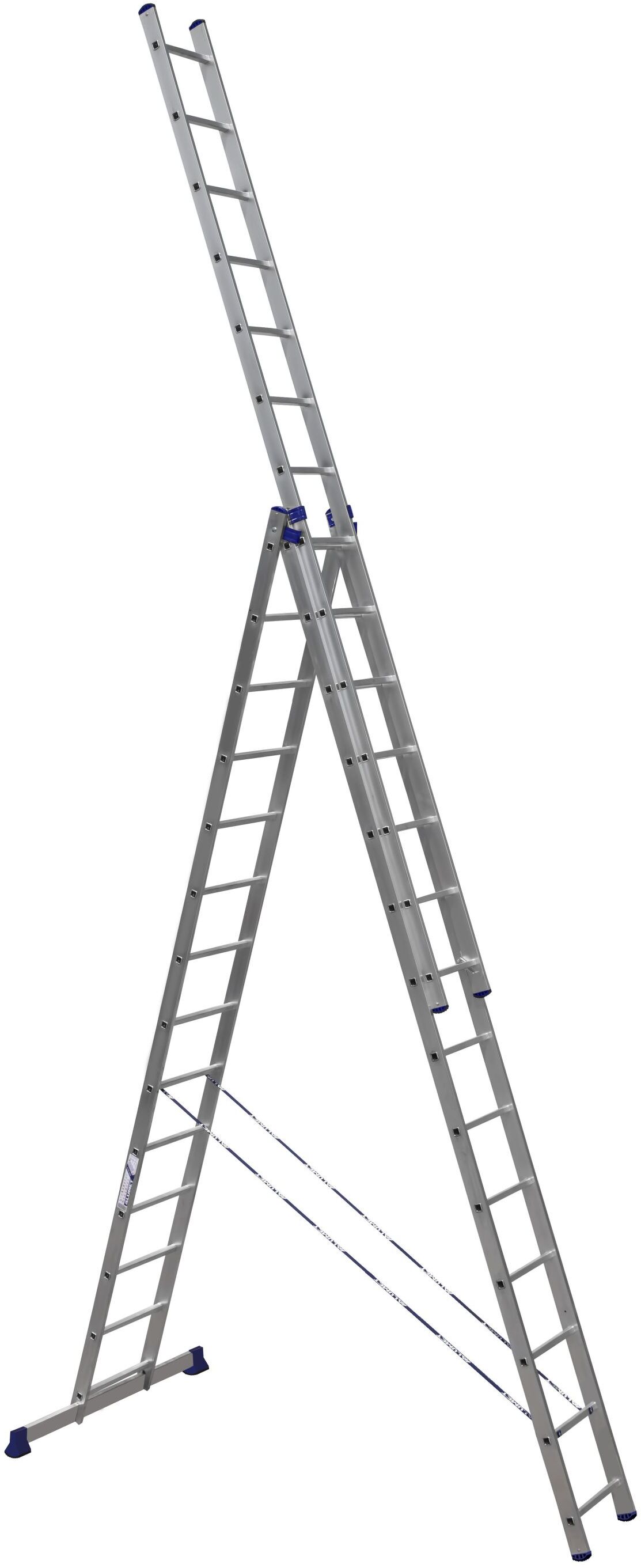 Алюминиевая трехсекционная универсальная лестница H3 5314