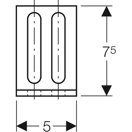 461.002.00.1 Монтажный кронштейн Geberit GIS 7,5 x 5,5 см Geberit  - Вид №2
