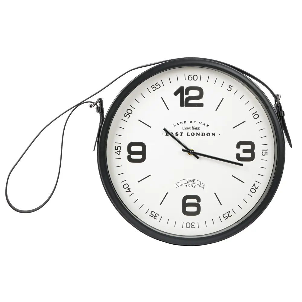 Часы настенные Dream River Ремень металл цвет белый бесшумные 56x38 см STLM-2086315