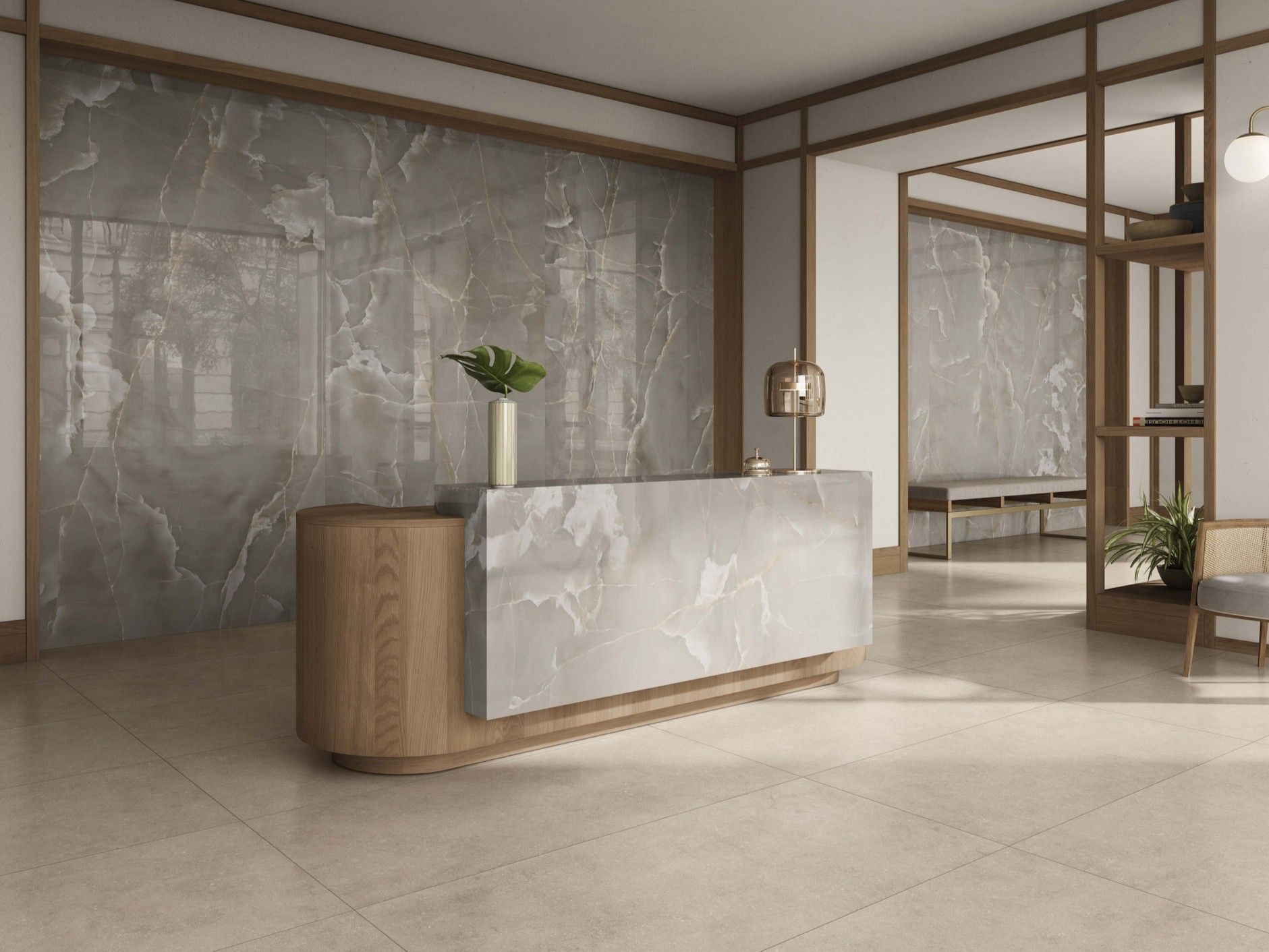 Пол / керамогранит с мраморным эффектом Casalgrande Padana ONICI ARCH-00029523