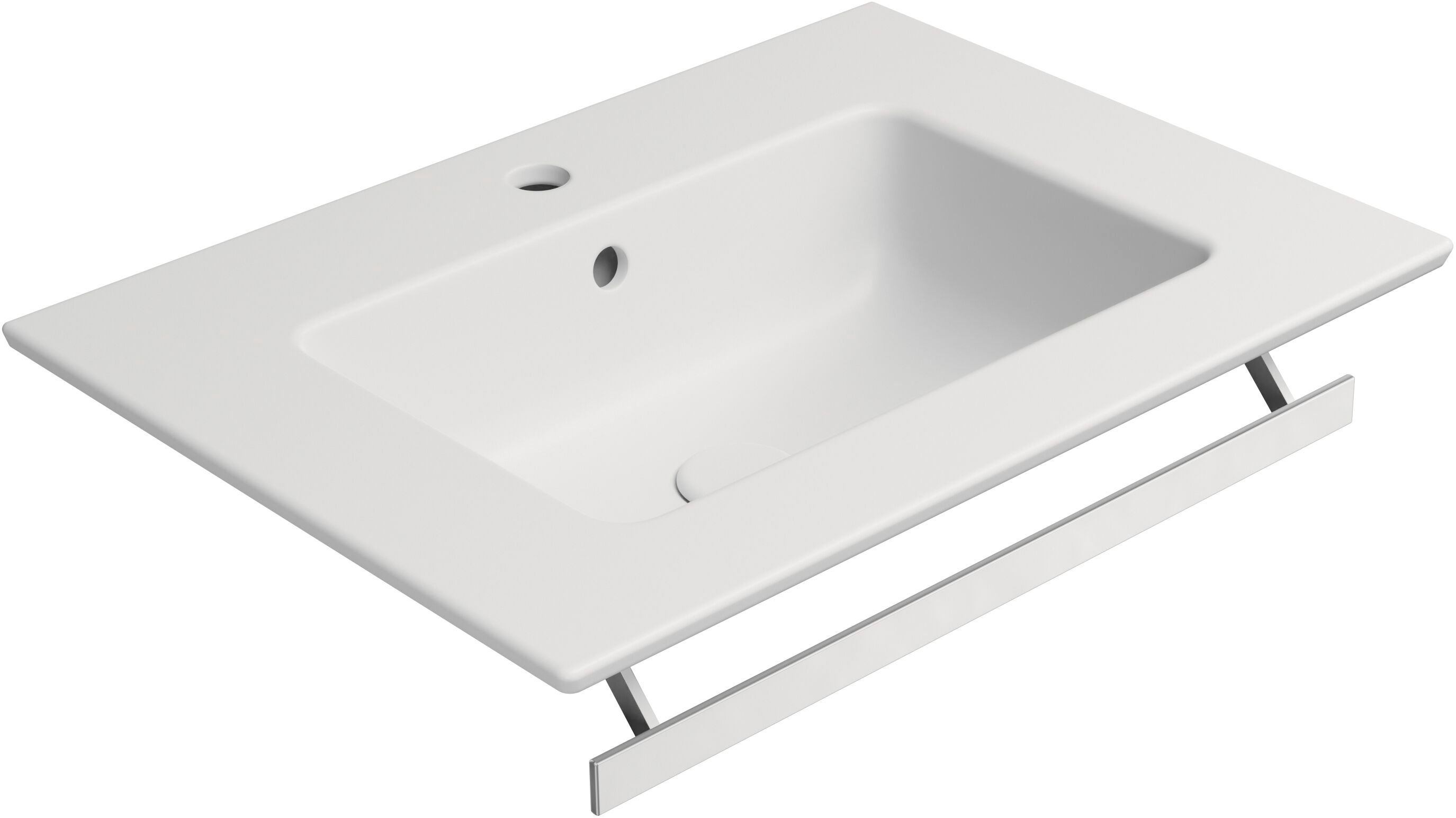 Прямоугольная раковина с держателем для полотенец GSI ceramica чистый ARCH-00106489 - Вид №2