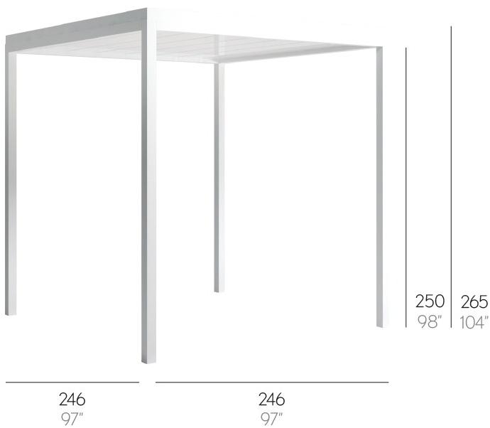 GANDIABLASCO Пергола из алюминия Pergola sun-id-1365189 - Вид №2