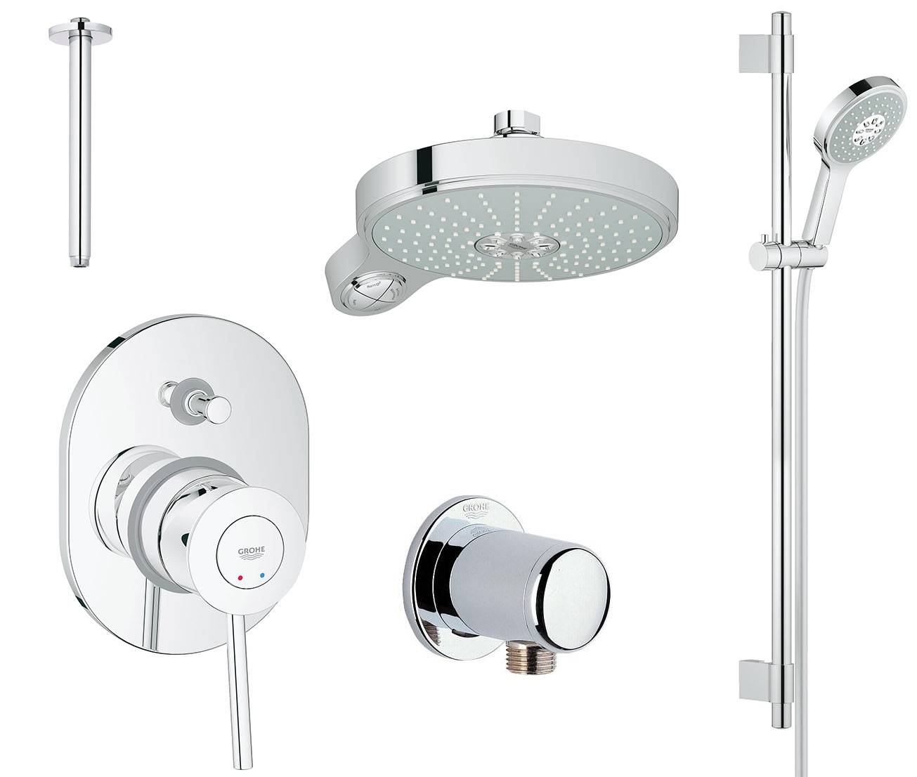 Готовый комплект для душа GROHE BauClassic (NSB0015)