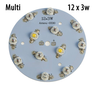 1407 Модуль 12x3 Ватт Мультиспектр 660+450+2800K+740nm LAB.Space
