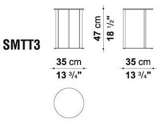 Maxalto Круглый журнальный столик из зеркального стекла Elios sun-id-1402482 - Вид №3