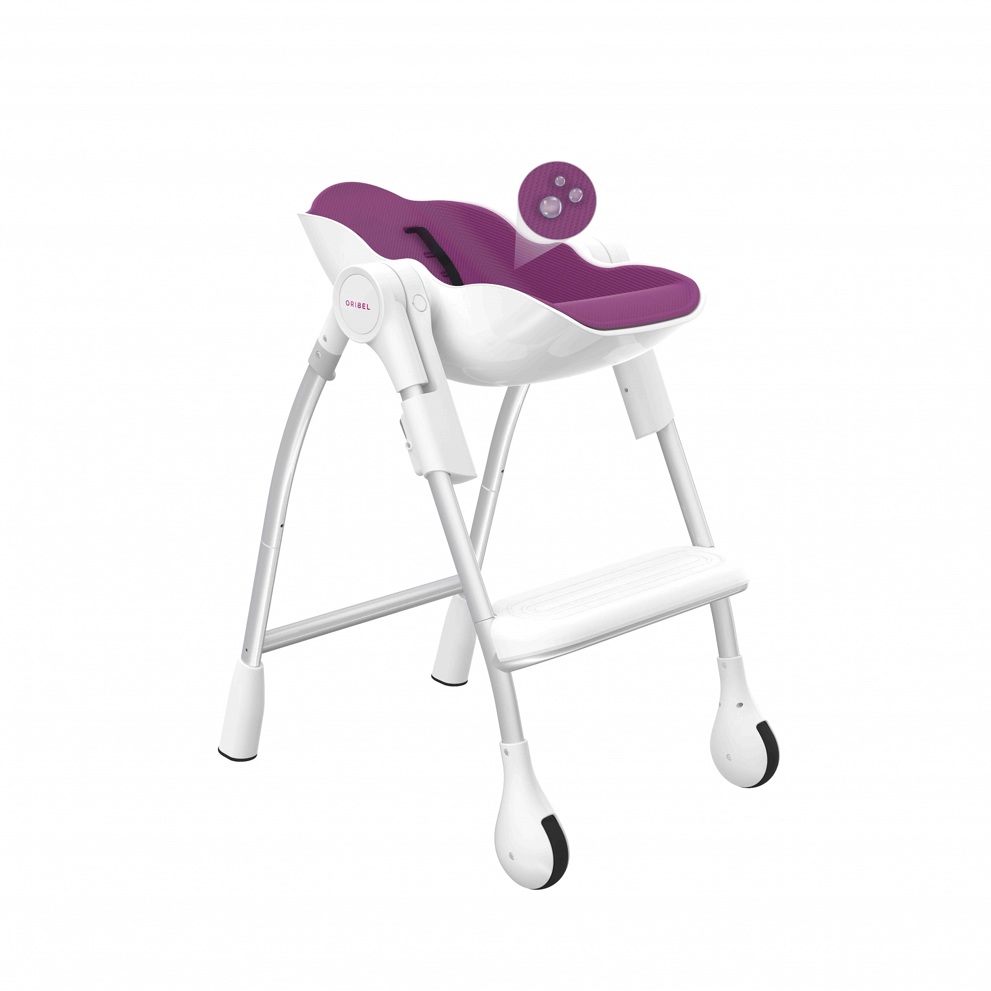 Стульчик для кормления Cocoon сливовый ORIBEL  322517 Фиолетовый Santreyd  - Вид №3