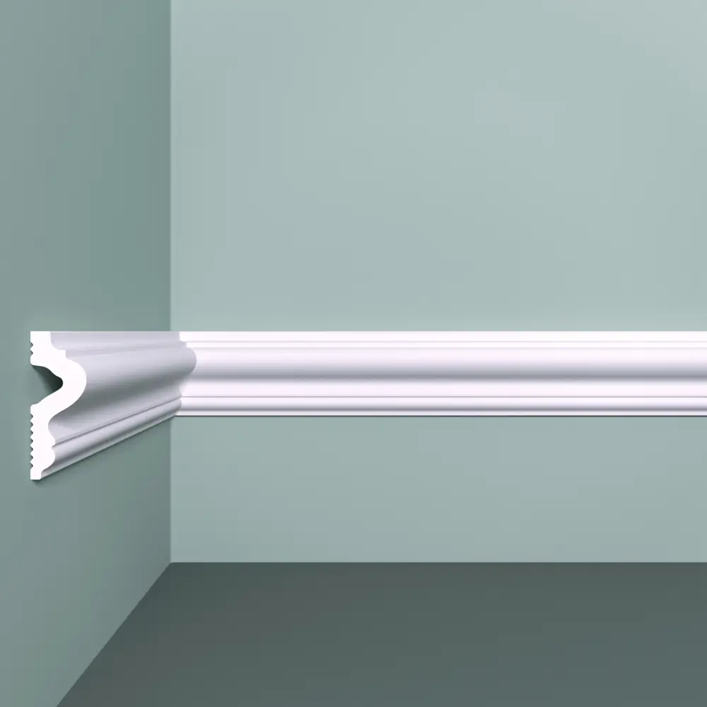 91076795 Молдинг Bello deco XPS М 10 на стену полистирол цвет белый 45x17x2000 мм STLM-0471668