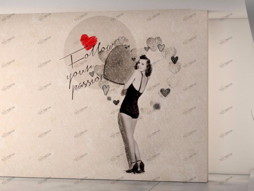 GLAMORA Моющиеся виниловые обои с тиснением Retro story sun-id-1379549