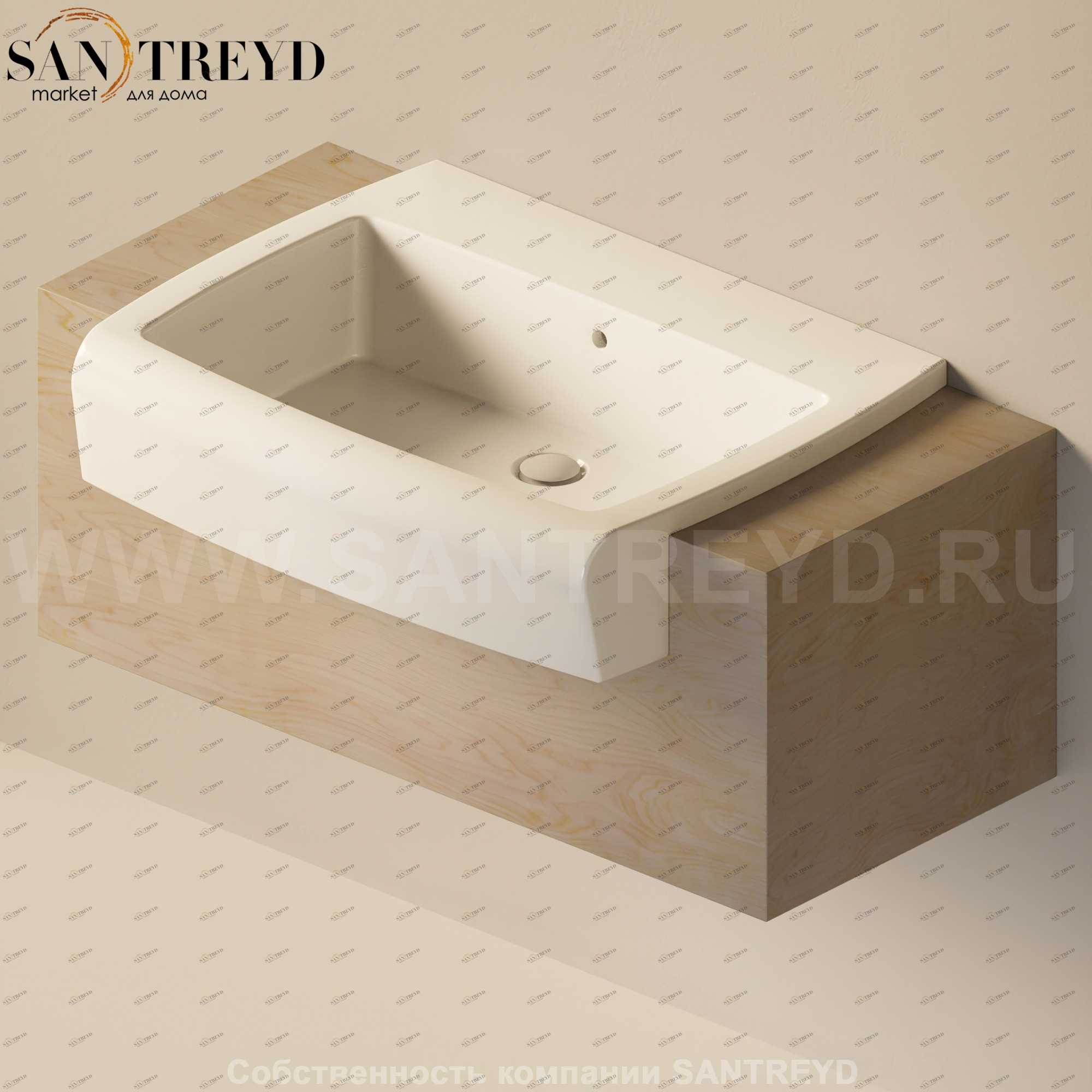 Flaminia UNA Консоль для раковины от 100 до 200 см необработанное дерево UNA75C1.WF Ceramica Flaminia UNA75C1WF