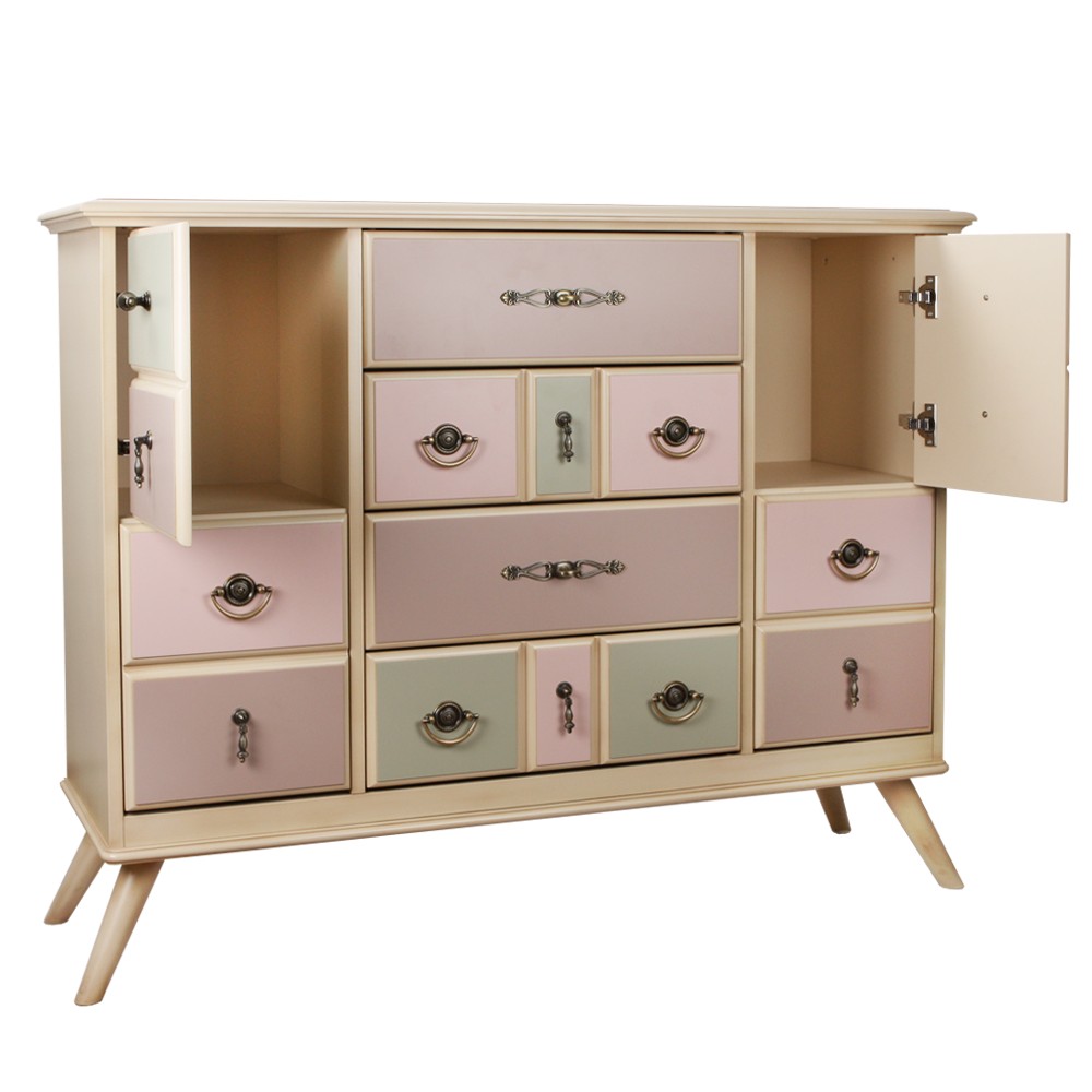 11535 Комод Пандора 2 Айвори Акварель BOGACHO 4627139505242 - Вид №4