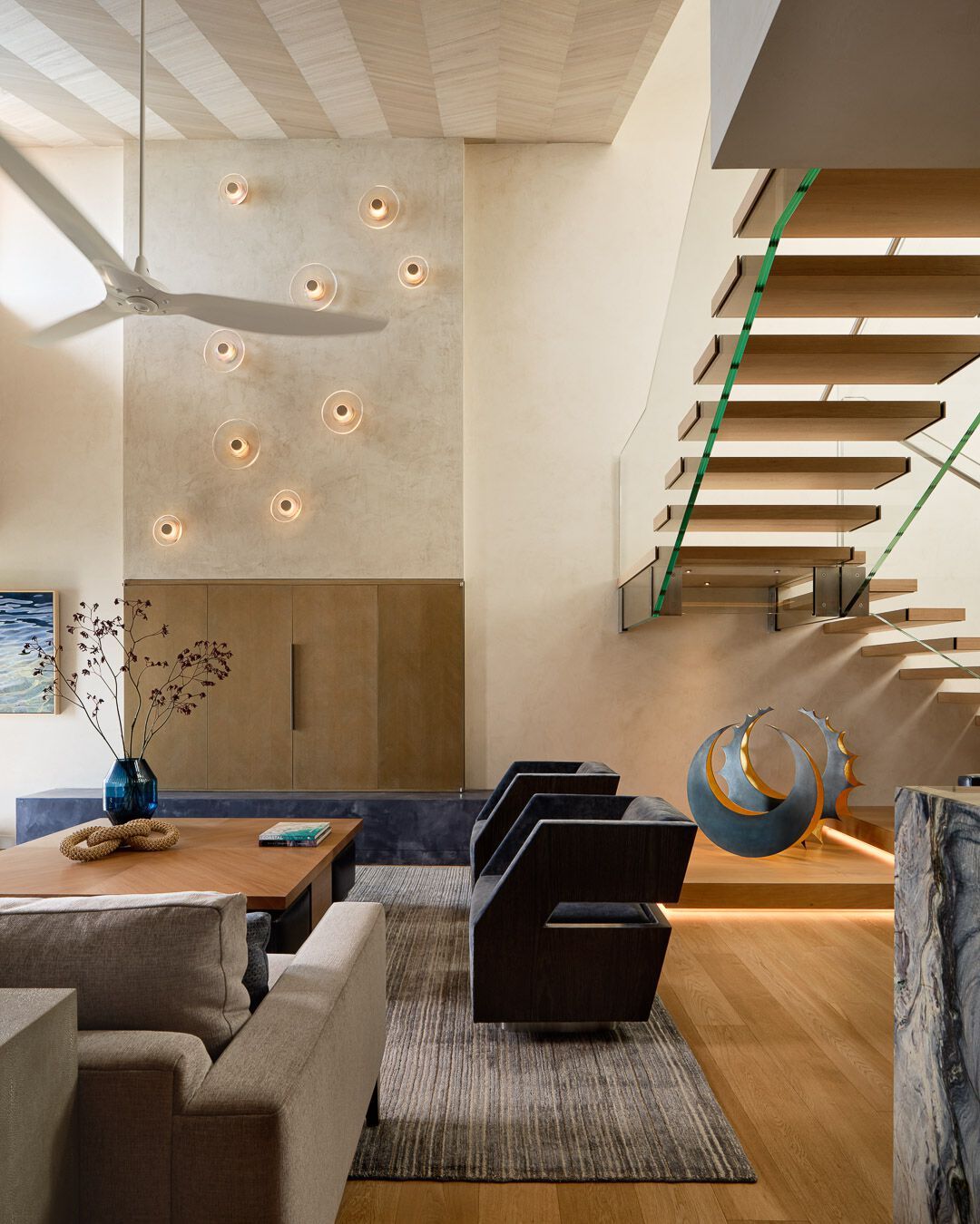 L-образная лестница из дерева и стекла Siller Treppen Mistral ARCH-00089015 - Вид №2