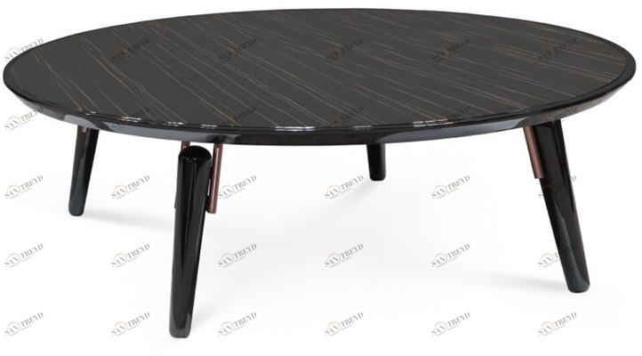 PRADDY Круглый деревянный журнальный столик для гостиной Hyde Tr026