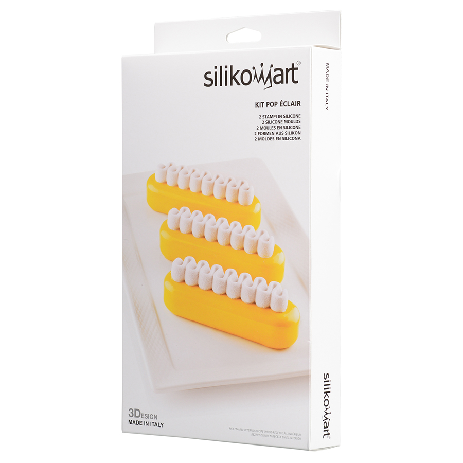 25.275.13.0065 Набор из 2 силиконовых форм для приготовления эклеров pop eclair Silikomart  - Вид №14