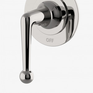 DS2T10 Облицовка двухходового термостатического переключающего клапана Dash с римскими цифрами и металлической ручкой Waterworks