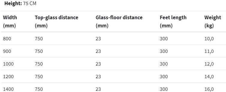 NOVELLINI Разделитель стола из алюминия и стекла Besafe sun-id-1398484 - Вид №4