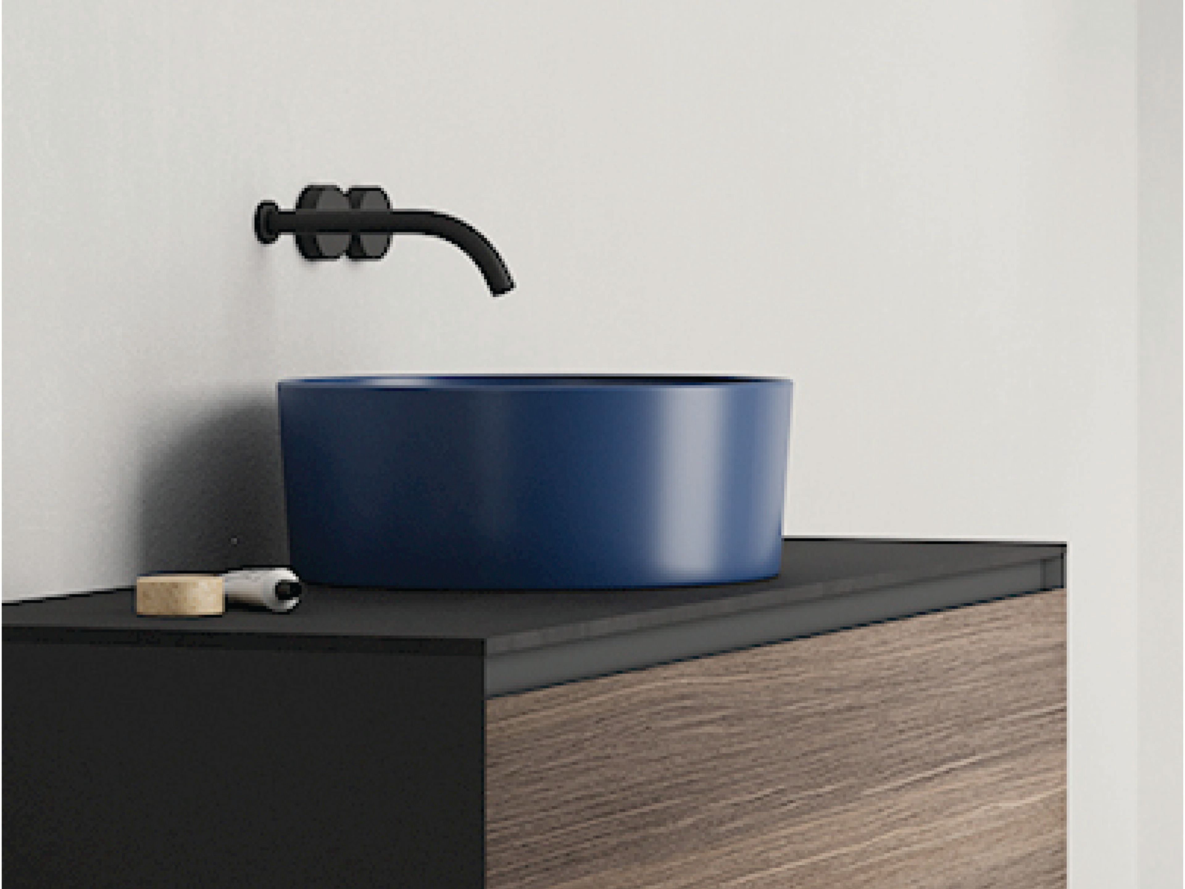 Керамическая столешница круглый умывальник Nic Mini Living ARCH-00146949 - Вид №1