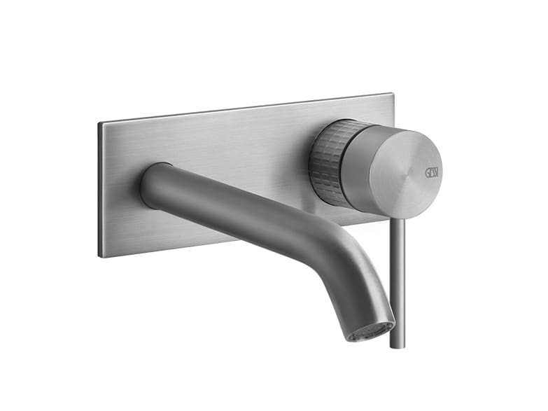 Смеситель для раковины с 2 отверстиями из нержавеющей стали с пластиной Gessi Messi316 ARCH-00145887 - Вид №1