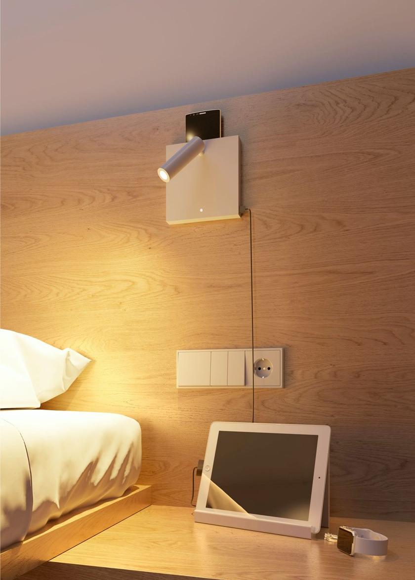 BENEITO FAURE Регулируемый настенный светильник из алюминия с usb sun-id-1514086 - Вид №3