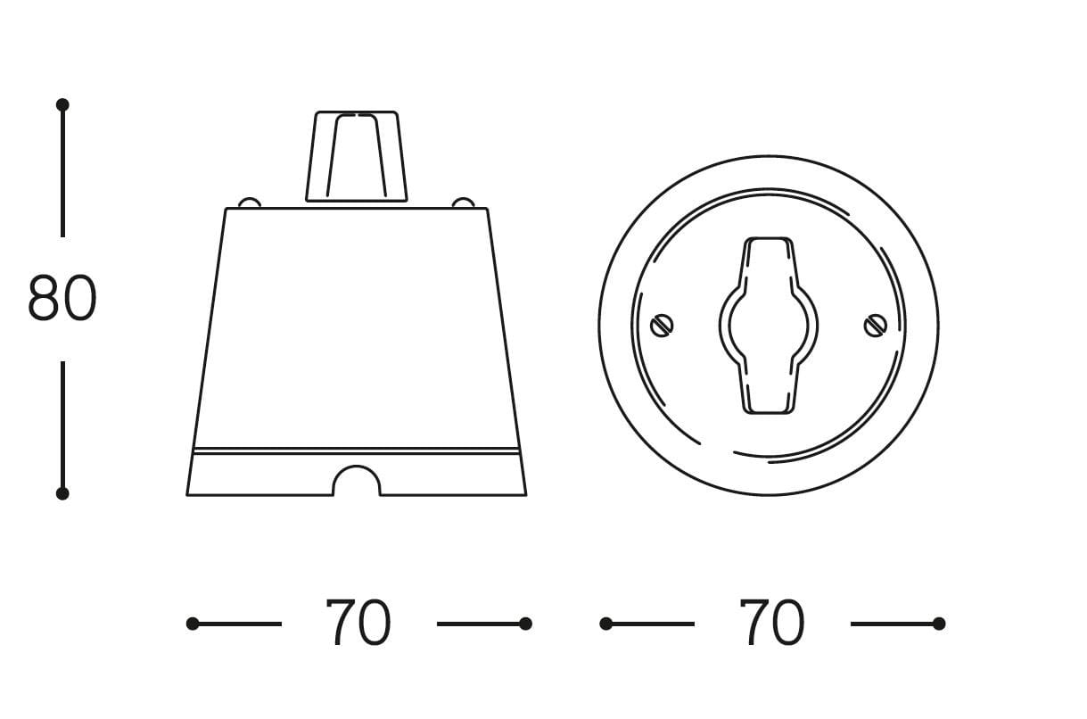 Керамический переключатель Aldo Bernardi Кастор ARCH-00090849 - Вид №1