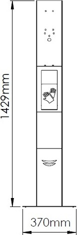 HGPT0040 Держатель станции для дезинфекции рук mediclinics  - Вид №4