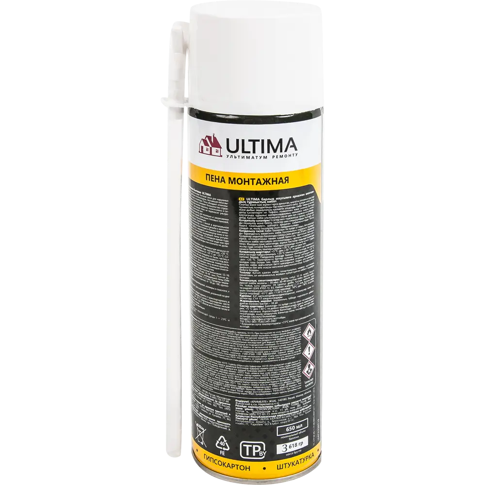 Пена монтажная ручная Ultima летняя 530 мл STLM-2089120 - Вид №3