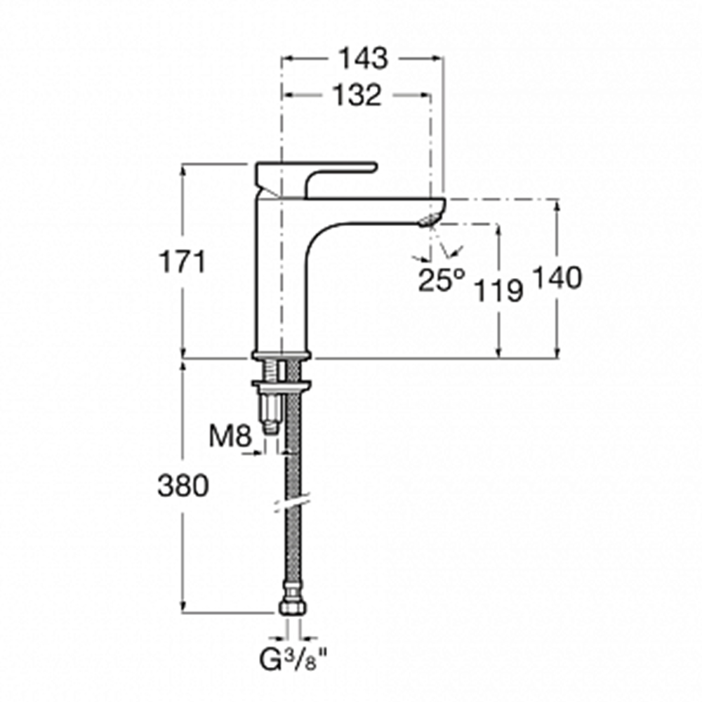 5A3B09C00 Смесители для раковины Tece  - Вид №1