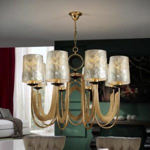 033332 Люстра 6L золотая Schuller Eden