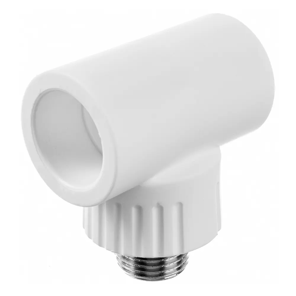 Тройник комбинированный Ростерм 32x1/2"x32 мм НР полипропилен STLM-2075582 - Вид №1